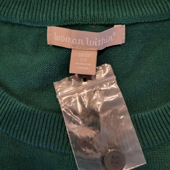 Woman Within Long-sleeve Cardigan Sweater - Picture 2 of 2